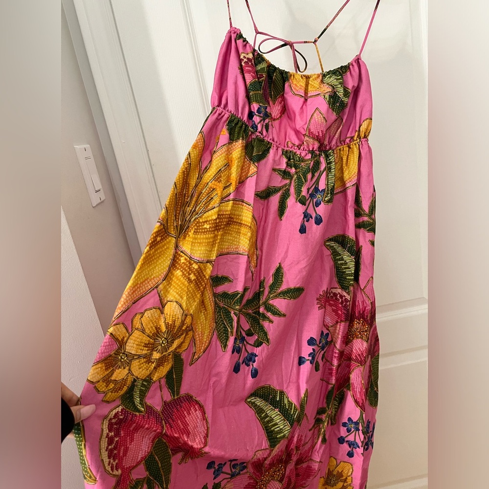 FARM Rio Pink Floral Maxi Dress / never worn - Picture 5 of 11